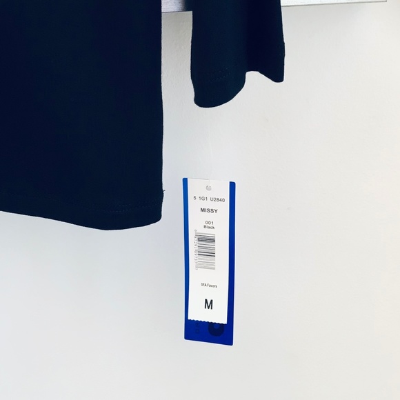 Nygard Matte Jersey Knit Long Sleeve Tee with collar detail - Picture 3 of 6